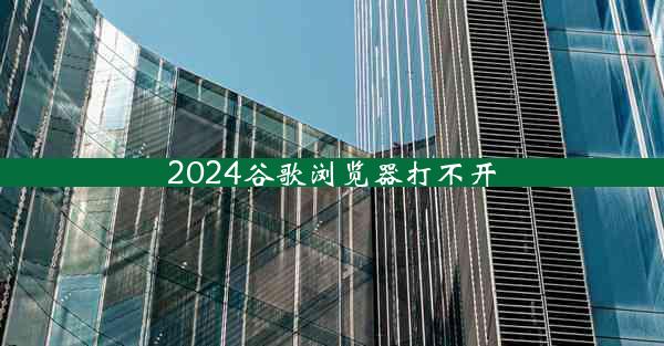 2024谷歌浏览器打不开