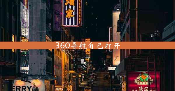 360导航自己打开