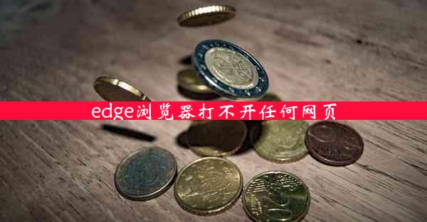 edge浏览器打不开任何网页