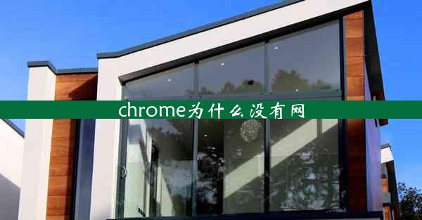 chrome为什么没有网