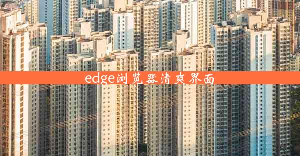 edge浏览器清爽界面