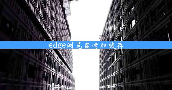 edge浏览器增加缓存