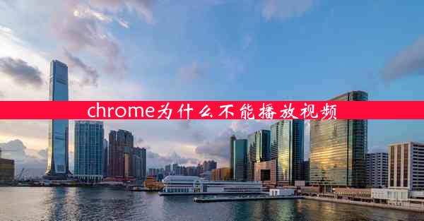 chrome为什么不能播放视频