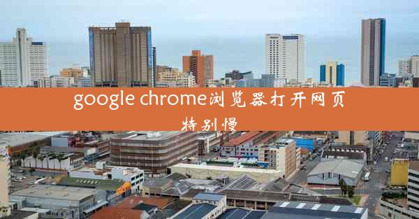 google chrome浏览器打开网页特别慢