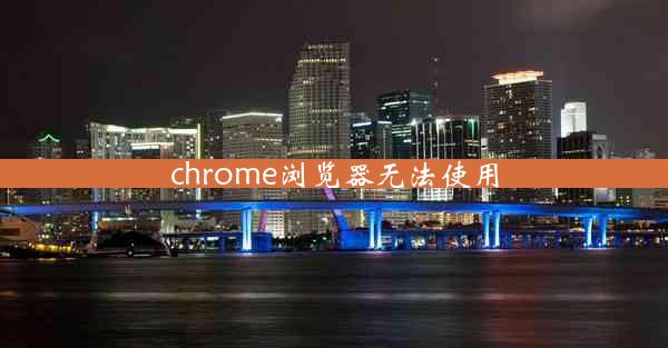 chrome浏览器无法使用