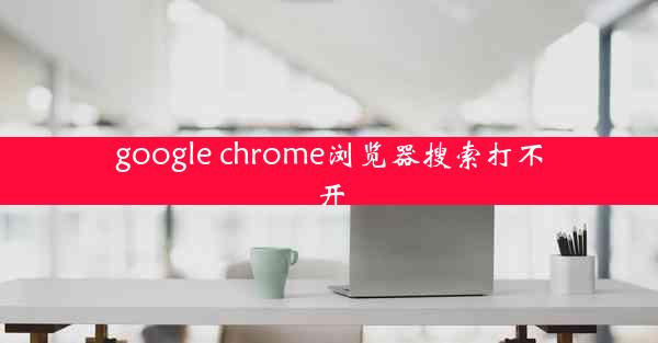 google chrome浏览器搜索打不开