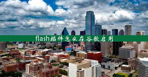 flash插件怎么在谷歌启用