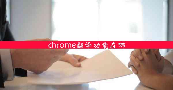 chrome翻译功能在哪