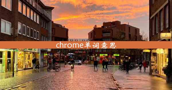 chrome单词意思