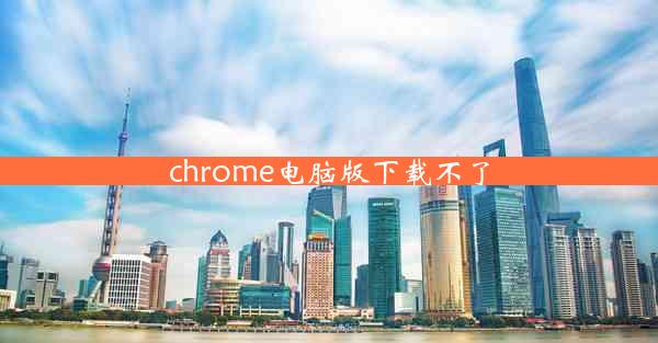 chrome电脑版下载不了