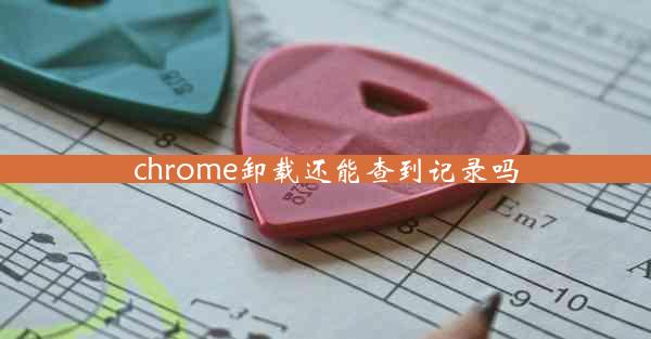 chrome卸载还能查到记录吗