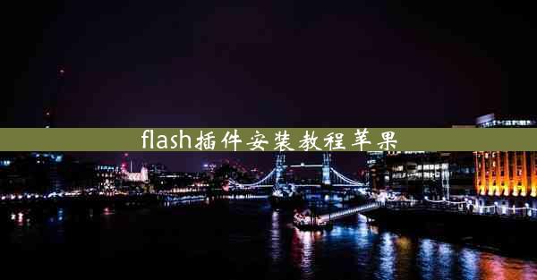 flash插件安装教程苹果