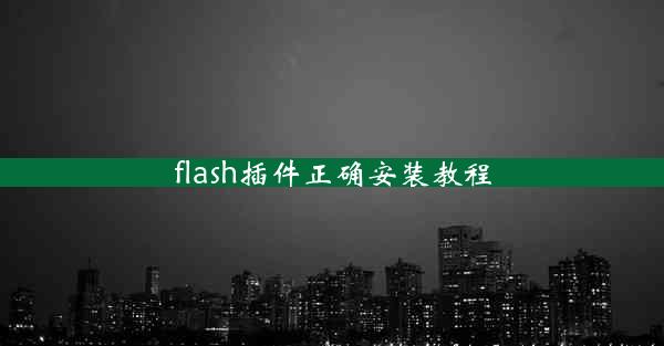 flash插件正确安装教程