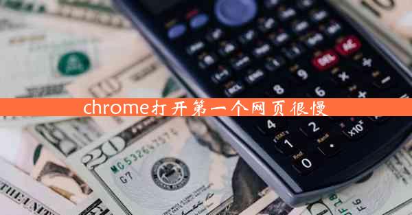 chrome打开第一个网页很慢