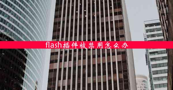 flash插件被禁用怎么办