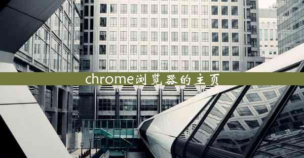 chrome浏览器的主页