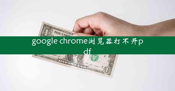 google chrome浏览器打不开pdf