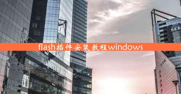 flash插件安装教程windows