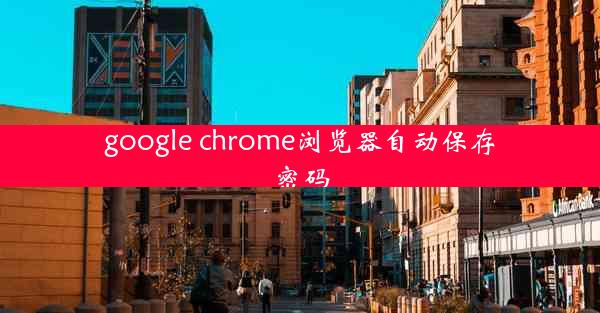 google chrome浏览器自动保存密码