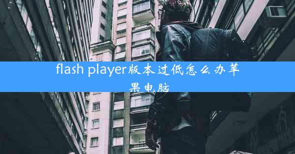 flash player版本过低怎么办苹果电脑