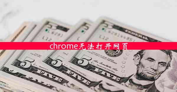 chrome无法打开网页