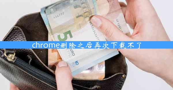 chrome删除之后再次下载不了