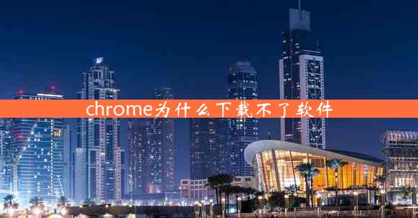 chrome为什么下载不了软件