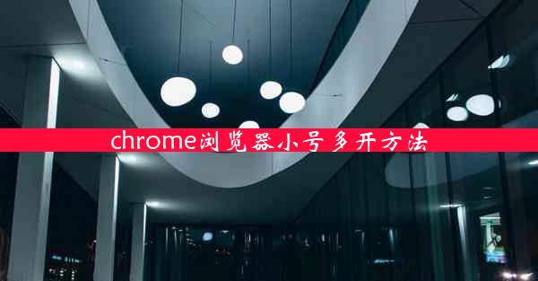 chrome浏览器小号多开方法