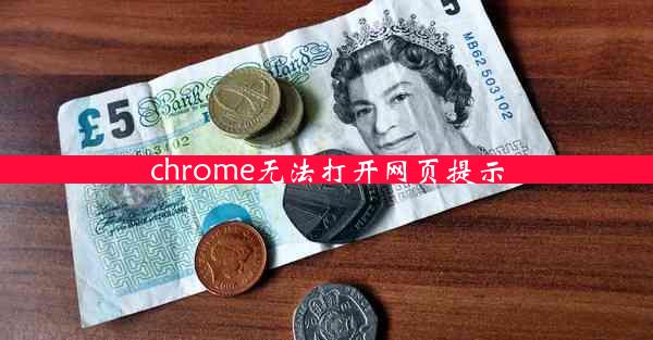 chrome无法打开网页提示